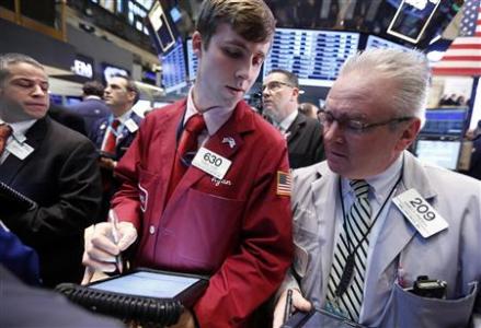 Трейдеры на Нью-Йоркской бирже