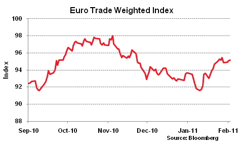 Euro Trade Weighed Index