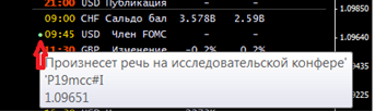 Новостной Форекс информер от Fxteam.ru для терминала MT4